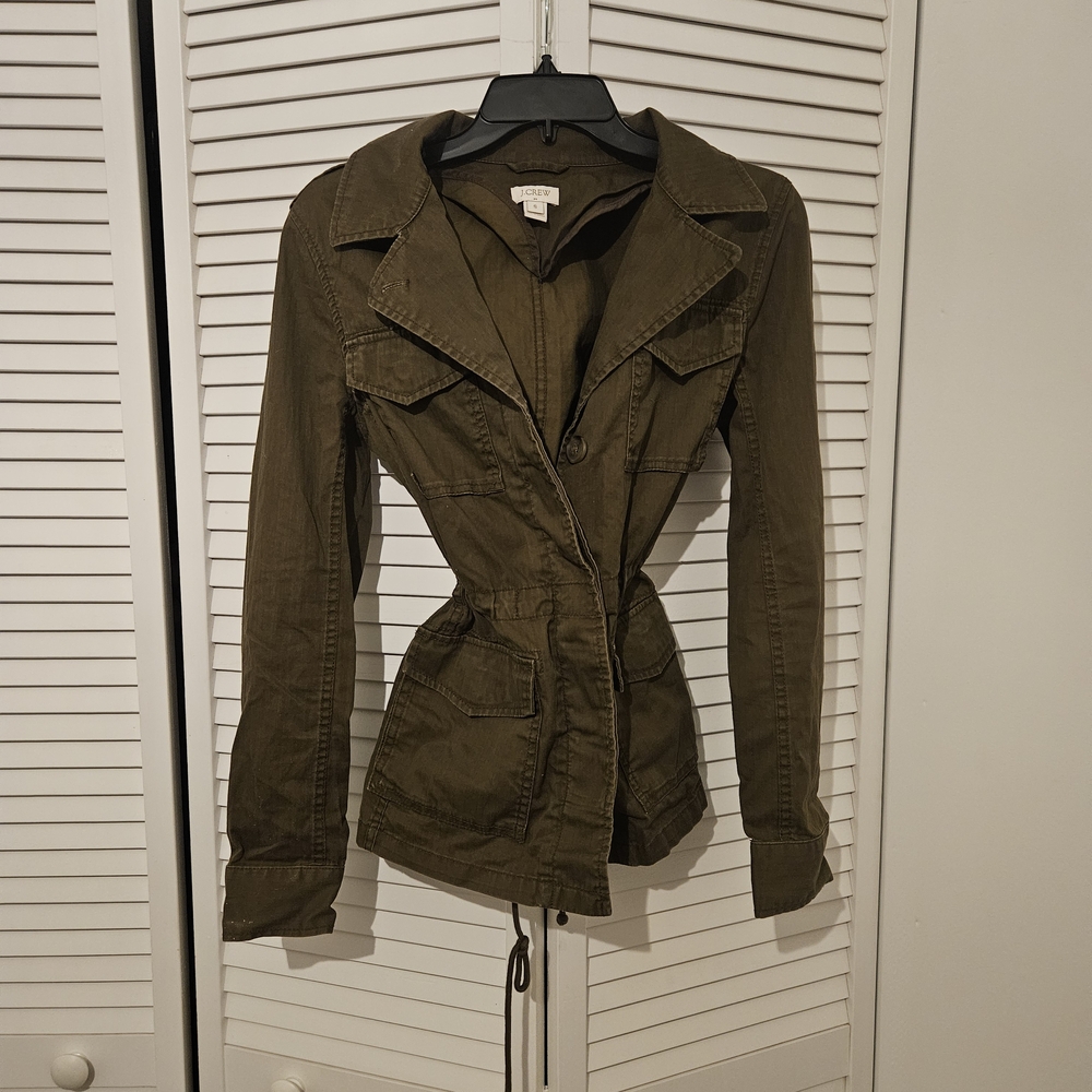 J. Crew Olive Utility Jacket for Women
